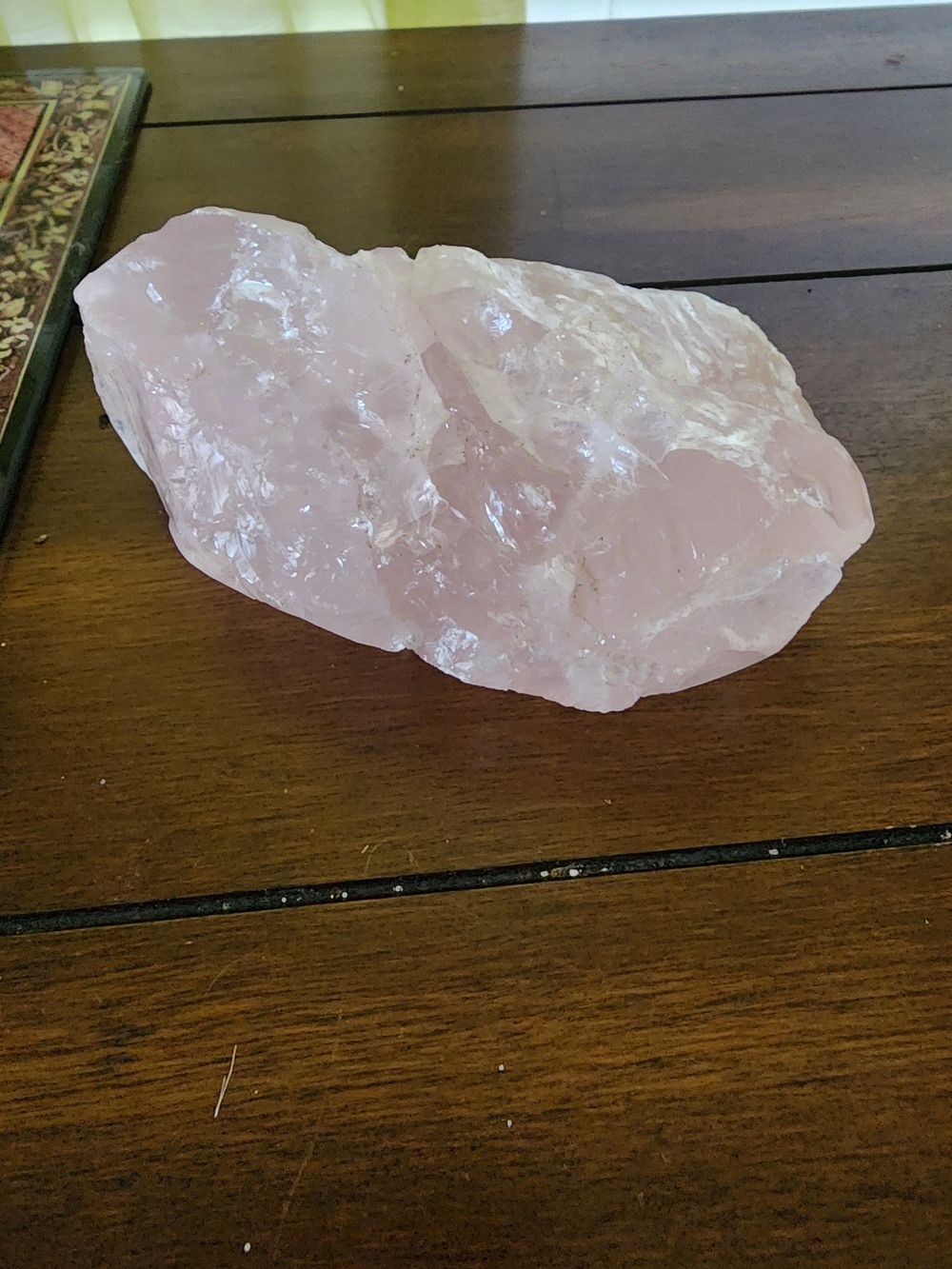 Raw Polished Rose Quartz Decorative Crystal - Soft Pink